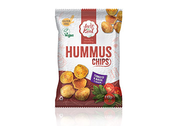 Just Real Hummus Chips Packaging Design